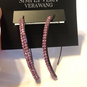 Simply Vera pink crystal earring